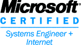 Microsoft Certified Professional Systems Engineer+Internet Logo